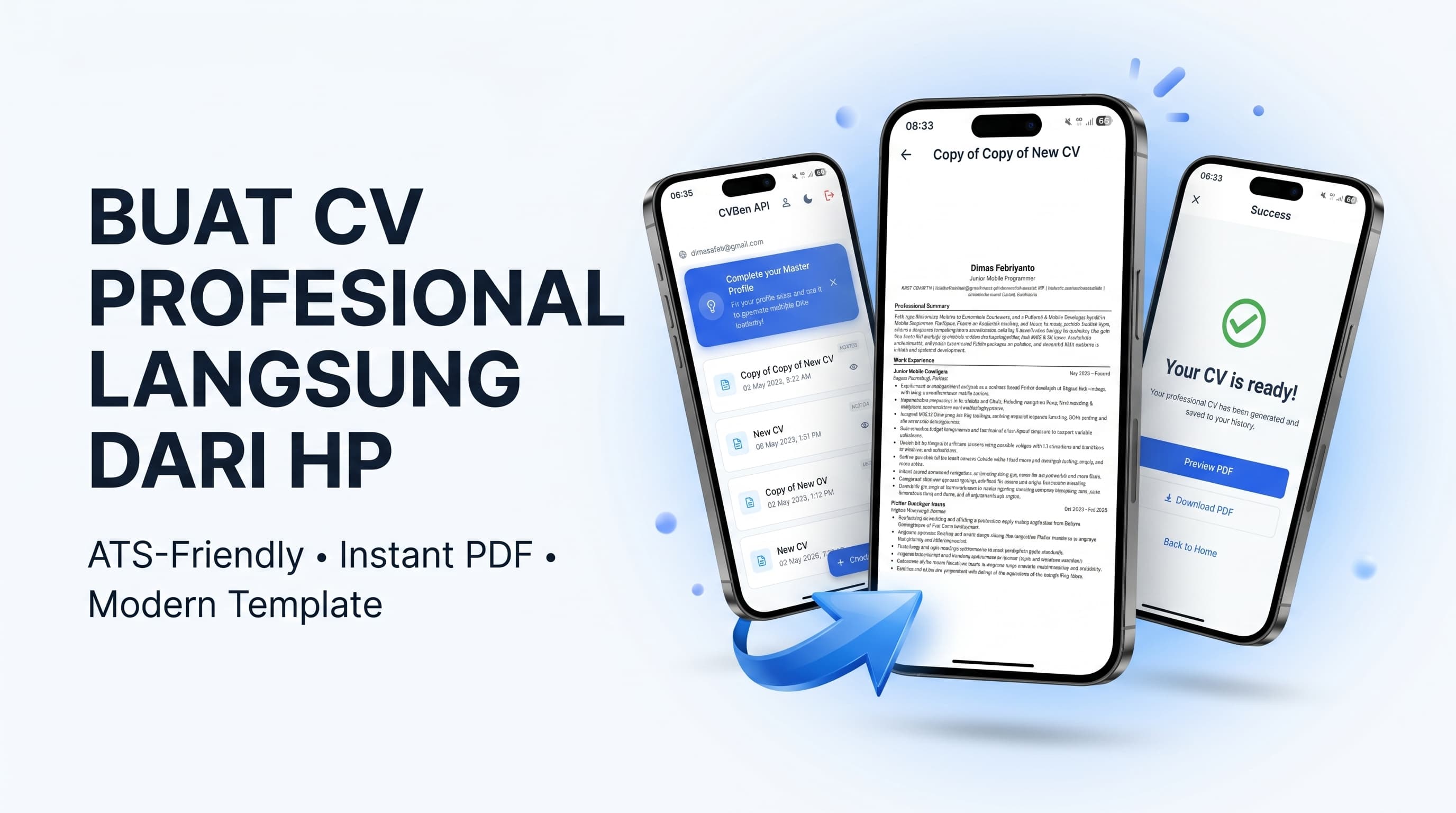 CV ATS Builder - App Project by Dimas Febriyanto